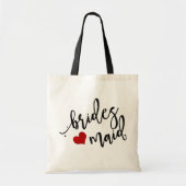 Pix Dezines Bridesmaid/Herz/Modernes Skript Tragetasche (Vorne)