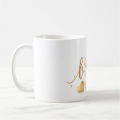 Pix Dezines Bridesmaid/Imitats Gold/Modernes Scrip Kaffeetasse (Links)