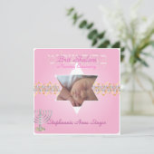 Pix Dezines brit shalom/Foto frame+stars Einladung (Stehend Vorderseite)