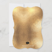 Pix Dezines Brunch & Bubbly Dazzled/Imitats Gold Einladung (Rückseite)