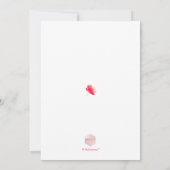 Pix Dezines Brunch & Bubbly Spring Floral Einladung (Rückseite)