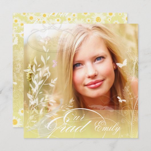 Pix Dezines Butterflies Abschluss Foto Ankündigung (Vorne/Hinten)