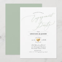 Pix Dezines Celadon Green Engagement Party
