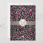 Pix Dezines cheetah/Geburtsankündigung/Dusche Einladung (Rückseite)