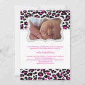 Pix Dezines cheetah/Geburtsankündigung/Dusche Einladung (Vorderseite)