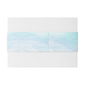 Pix Dezines Crystal Blue Shoreline Coastal, Strand Einladungsbanderole (Rückseitenbeispiel)