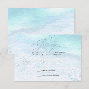 Pix Dezines Crystal Blue Shoreline, Sand in Sea UA Einladung