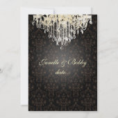 Pix Dezines Crystal Chandelier+arianna Damask Einladung (Rückseite)