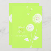 Pix Dezines Dandelion, dunkle Hintergrundfarben Einladung (Vorne/Hinten)