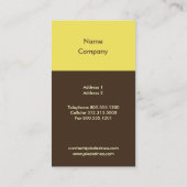 Pix Dezines dandelions Zitronenzest gelb Visitenkarte (Rückseite)