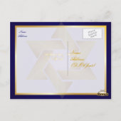 Pix Dezines danke/Classic Mitzvah Postkarte (Rückseite)