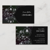 Pix Dezines Dolcè Damask/Imitate Silver Visitenkarte (Vorne/Hinten)