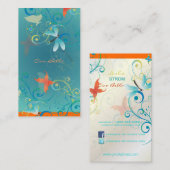 Pix Dezines Dragonflies Butterflies Regenbogen-Wir Visitenkarte (Vorne/Hinten)