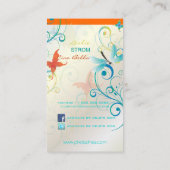 Pix Dezines Dragonflies Butterflies Regenbogen-Wir Visitenkarte (Rückseite)