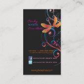 Pix Dezines Dragonflies Butterflies Regenbogen-Wir Visitenkarte (Rückseite)