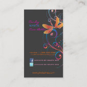 Pix Dezines Dragonflies Butterflies Regenbogen-Wir Visitenkarte (Rückseite)