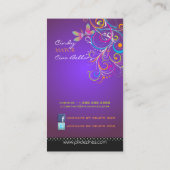 Pix Dezines Dragonflies/Royal Lila Visitenkarte (Rückseite)