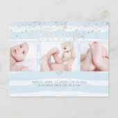 Pix Dezines Dusche Danke / Dazzled Powder Blue Postkarte (Vorderseite)