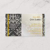 Pix Dezines Étienne Damask/Farbstoffe Visitenkarte (Rückseite)