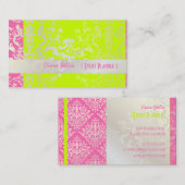 Pix Dezines Étienne Damask Visitenkarte (Vorne/Hinten)