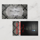 Pix Dezines Étienne Damask Visitenkarte (Vorne/Hinten)