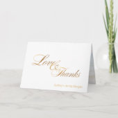 Pix Dezines extravagante Skripte danke Karten (Vorderseite)