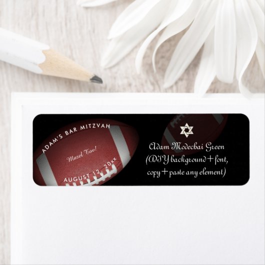 ✡ Pix Dezines Football Bar Mitzvah (Insitu)