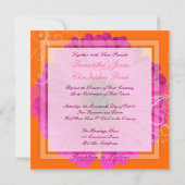 Pix Dezines Gerbera, pink/deines Events! Einladung (Rückseite)