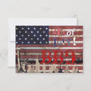 Pix Dezines GRILLEN, 4. Juli lädt Einladung