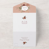 Pix Dezines H2 Herbstliche Blume Wasserfarben Mars All In One Einladung (Außenbereich)