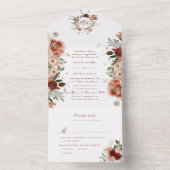 Pix Dezines H2 Herbstliche Blume Wasserfarben Mars All In One Einladung (Innen Boden)