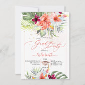 Pix Dezines H2 Tropisches Paradies Luau Abschluss Einladung (Vorderseite)