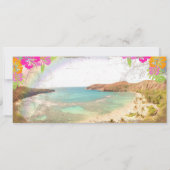 Pix Dezines hanauma Bay/Vintager Boarding Pass Einladung (Rückseite)