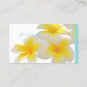 Pix Dezines Hawaii Plumeria Visitenkarte (Rückseite)