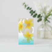 Pix Dezines Hawaii Plumeria Visitenkarte (Stehend Vorderseite)