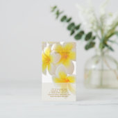 Pix Dezines Hawaii Plumeria Visitenkarte (Stehend Vorderseite)