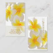 Pix Dezines Hawaii Plumeria Visitenkarte (Vorne/Hinten)