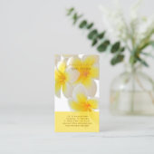 Pix Dezines Hawaii Plumeria Visitenkarte (Stehend Vorderseite)