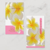 Pix Dezines Hawaii Plumeria Visitenkarte (Vorne/Hinten)