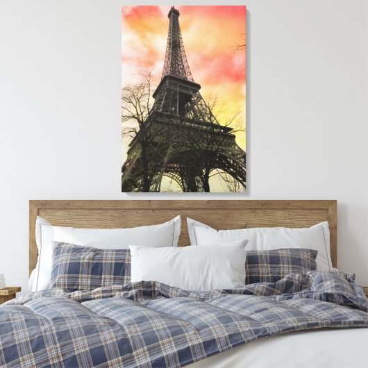 Pix Dezines Herbstparis, eiffeler Turm Leinwanddruck (Insitu (Schlafzimmer))