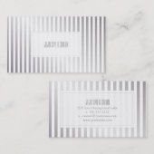 Pix Dezines Imitat Silberstreifen Visitenkarte (Vorne/Hinten)