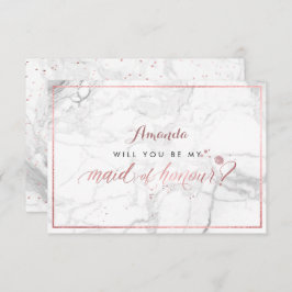 Pix Dezines Imitate Rose Gold Trauzeugin Einladung