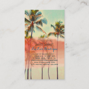 Pix Dezines kailua Bucht/Vintager hawaiianischer S Visitenkarte