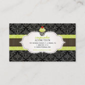 Pix Dezines keylime Wirbel cupcake/pinstripes/DIY Visitenkarte (Rückseite)