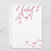 Pix Dezines Kirschblüten Bat Mitzvah Einladung (Rückseite)