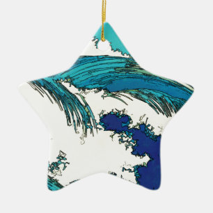 Pix Dezines konen uehara Ozeanwellen, 上 原 Keramik Ornament