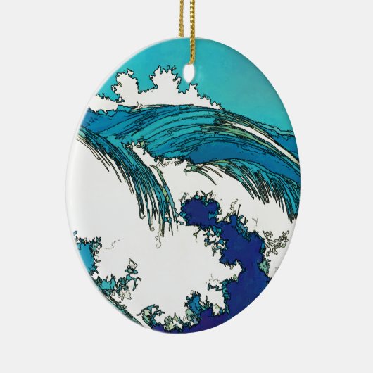 Pix Dezines konen uehara Ozeanwellen, 上 原 Keramikornament (Rechts)