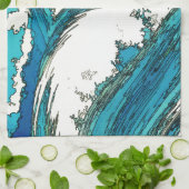 Pix Dezines konen uehara Ozeanwellen, 上 原 Küchentuch (Gefaltet)