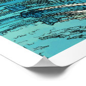 Pix Dezines konen uehara Ozeanwellen, 上 原 Poster (Ecke)