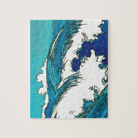 Pix Dezines konen uehara Ozeanwellen, 上 原 Puzzle (Vertikal)